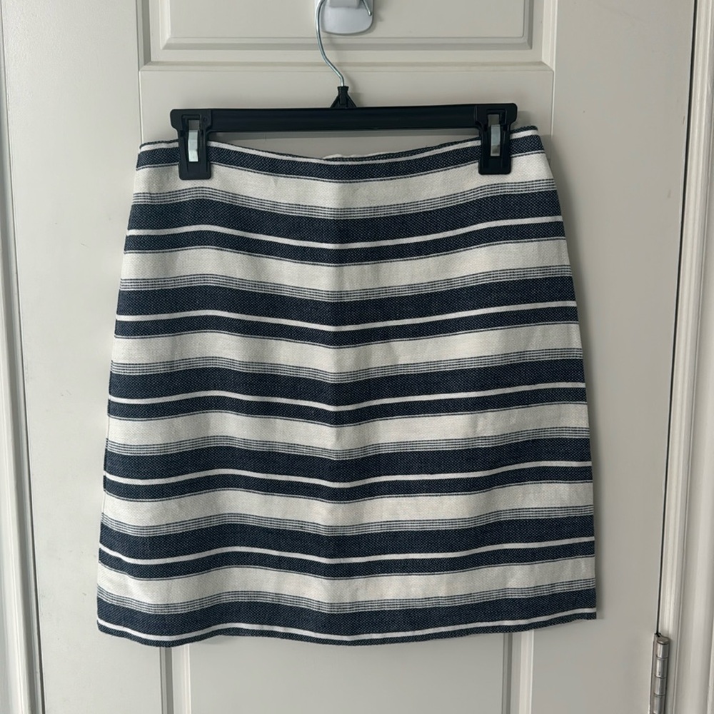 Loft stripped a-line skirt